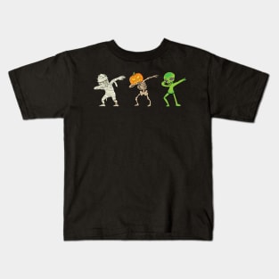 Dabbing alien Kids T-Shirt